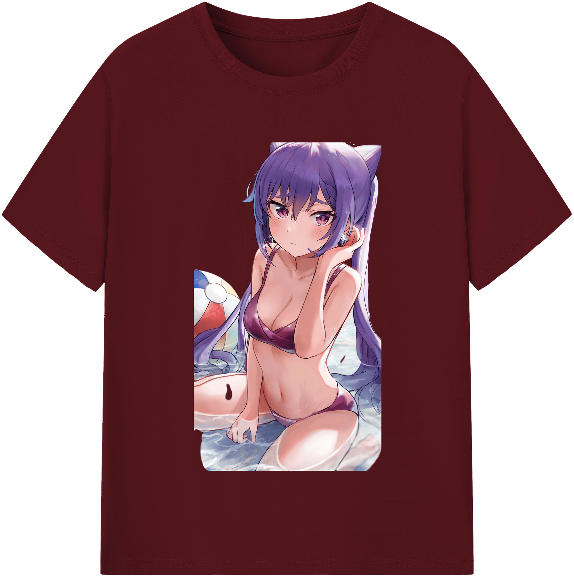 げんし神 刻晴 こくせい genshin Kokusei 綿100％半袖Tシャツ（フロントプリント）
